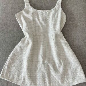 Francesca's Collections Textured White Mini Dress